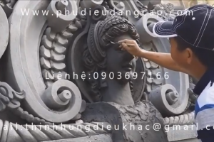 HƯNG THỊNH đang thực hiện bức phù điêu mặt tiền khủng,phong cách cổ điển châu âu